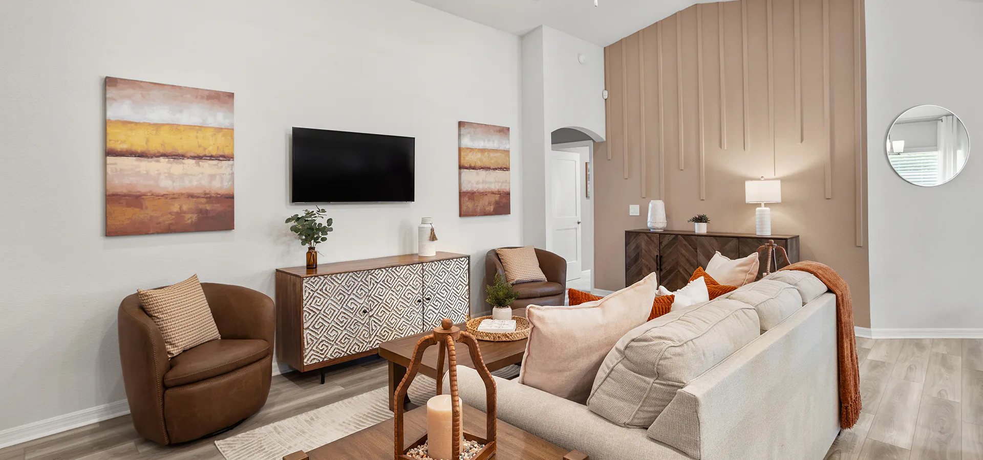Florida new home with trending color paint